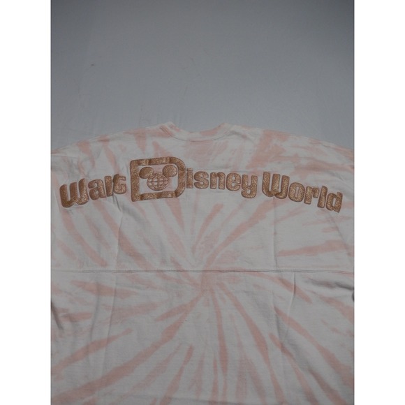 Disney Parks Spirit Jersey Tie Dye Pink White LWalt Disney World Long Sleeve - Picture 9 of 9